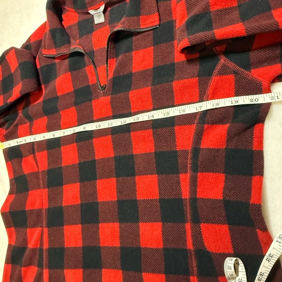 Eddie Bauer Red and Black Plaid Pullover - Picture 4 of 6